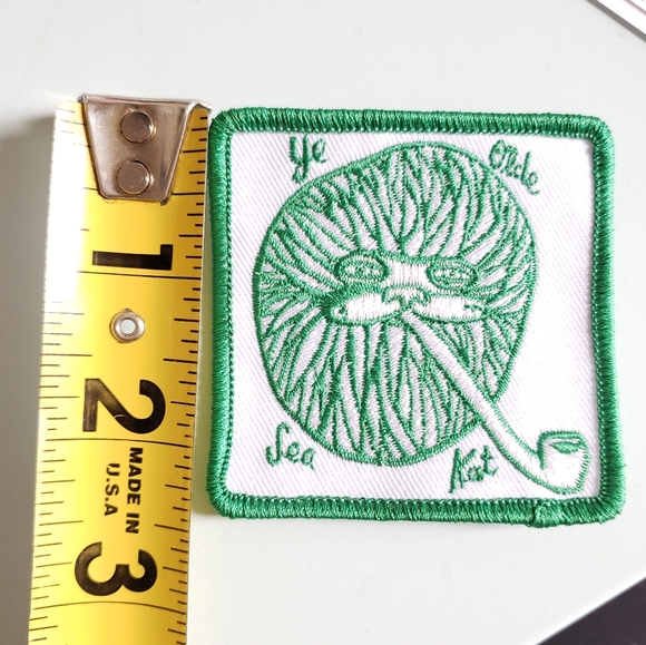 Vintage Sea Kat Pipe Sew On Patch - Picture 3 of 3